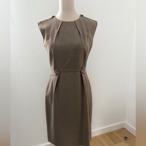 Tahari Sheath Dress - Tan/Beige 4P